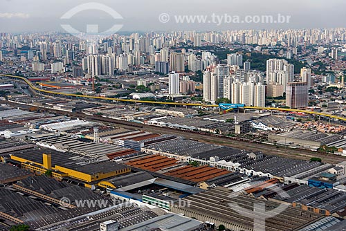  Subject: Aerial view of warehouses of Henry Ford Avenue with Tiradentes Express in the background - Ancient Fura-Fila on Avenue of the State / Place: Ipiranga neighborhood - Sao Paulo city - Sao Paulo state (SP) - Brazil / Date: 10/2013 