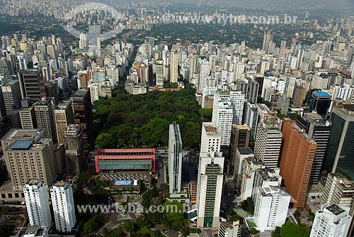  Subject: Aerial view of Sao Paulo Museum of Art (MASP) / Place: City center neighborhood - Sao Paulo city - Sao Paulo state (SP) - Brazil / Date: 10/2013 