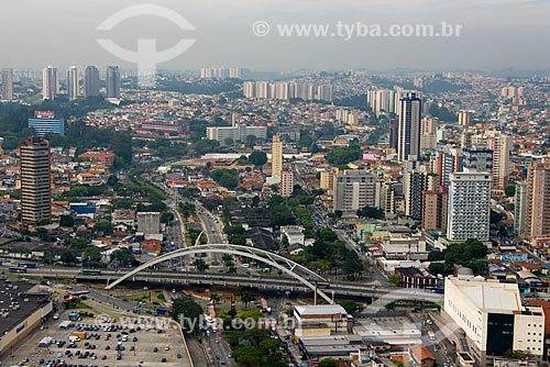  Subject: Aerial view of the metallic bridge Reynaldo de Oliveira on Autonomistas Avenue / Place: Osasco city - Sao Paulo state (SP) - Brazil / Date: 10/2013 
