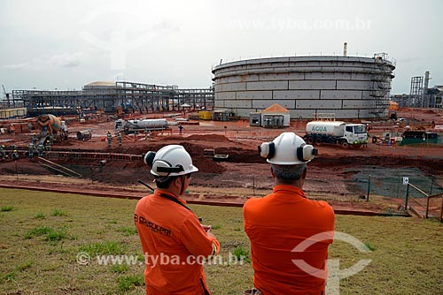  Subject: Workers in the work of construction of Nitrogenous Fertilizer Unit of PETROBRAS / Place: Tres Lagoas city - Mato Grosso do Sul state (MS) - Brazil / Date: 09/2013 