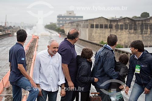  Authorities during the implosion of the first stretch of Perimetral High - from left to right: Adilson Pires (Deputy Mayor), Luiz Fernando de Souza 