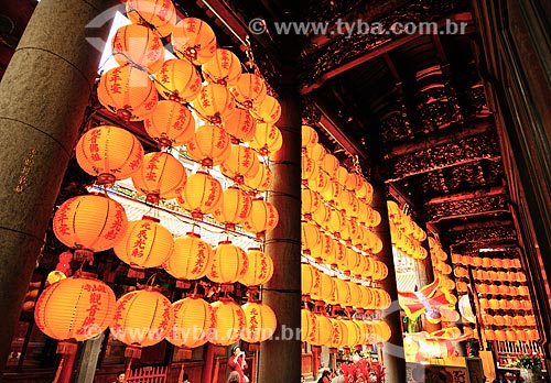  Subject: Decorative lanterns in temple / Place: Taipe city - China - Asia / Date: 03/2013 