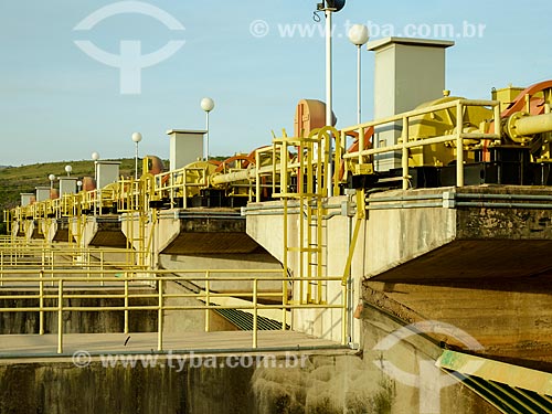  Subject: Spillway gates of Furnas Hydroelectric Plant / Place: Sao Jose da Barra city - Minas Gerais state (MG) - Brazil / Date: 12/2013 