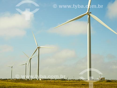  Subject: Aerogenerators of Gargau Wind Farm / Place: Sao Francisco de Itabapoana city - Rio de Janeiro state (RJ) - Brazil / Date: 12/2013 