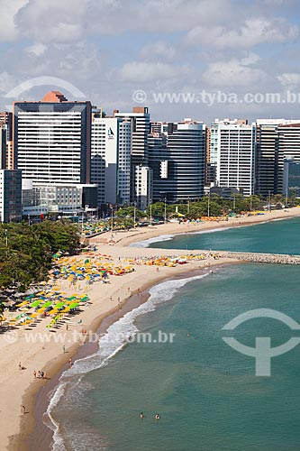  Subject: Aerial view of Fortaleza waterfront with the espigao of Iracema Beach / Place: Fortaleza city - Ceara state (CE) - Brazil / Date: 11/2013 