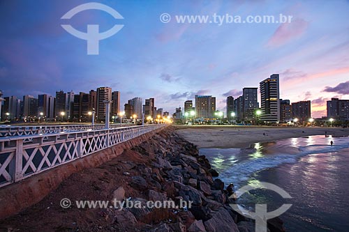  Subject: Espigao from Iracema Beach at dusk / Place: Fortaleza city - Ceara state (CE) - Brazil / Date: 11/2013 