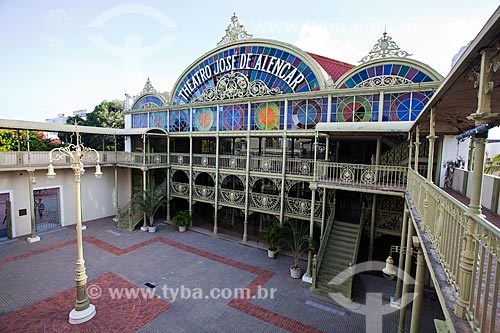  Subject: Facade of Jose de Alencar Theatre / Place: Fortaleza city - Ceara state (CE) - Brazil / Date: 11/2013 