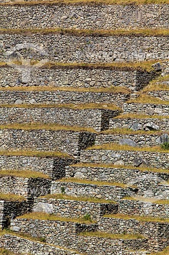  Subject: Terraces - Ruins of Machu Picchu - Inca civilization / Place: Peru - South America / Date: 07/2012 