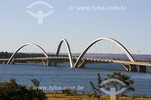  Subject: General view of Juscelino Kubitschek Bridge (2002) / Place: Brasilia city - Distrito Federal (Federal District) - Brazil / Date: 08/2013 