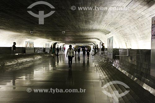  Subject: Corridor of the National Congress known as the Time Tunnel - corridor that records important political events in the country history / Place: Brasilia city - Distrito Federal (Federal District) - Brazil / Date: 08/2013 