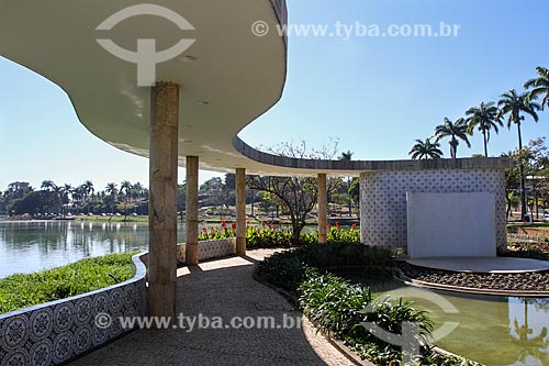  Subject: Garden of Casa do Baile (Ball House) - 1943 / Place: Pampulha neighborhood - Belo Horizonte city - Minas Gerais state (MG) - Brazil / Date: 08/2013 