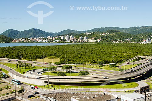  Subject: View of CIC High - SC-401 with the Manguezal do Itacorubi Park / Place: Florianopolis city - Santa Catarina state (SC) - Brazil / Date: 12/2013 