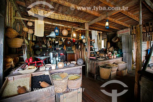  Inside of commercial shed - Vila Paraiso Rubber Plantation Museum (2000) - built especially for the movie 