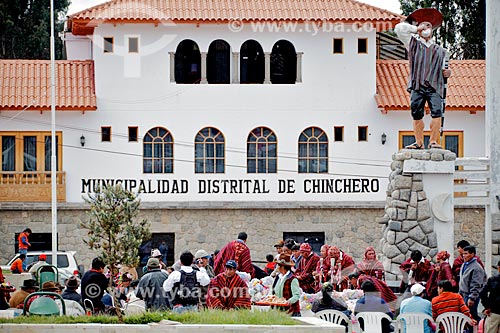  Subject: Facade of Chinchero city hall / Place: Chinchero city - Peru - South America / Date: 01/2012 