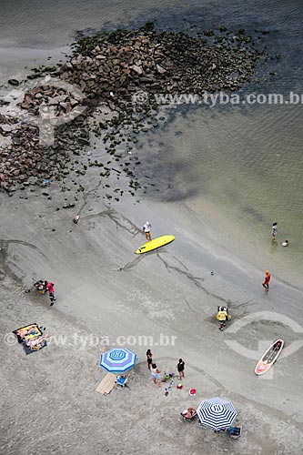  Subject: Aerial photo of Milionarios Beach (Millionaires Beach) / Place: Sao Vicente city - Sao Paulo state (SP) - Brazil / Date: 12/2013 