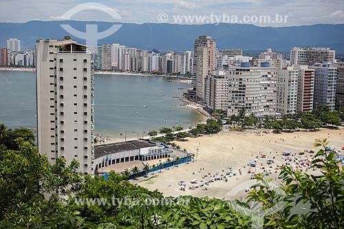  Subject: View of Itarare Beach from Porchat Island / Place: Sao Vicente city - Sao Paulo state (SP) - Brazil / Date: 12/2013 