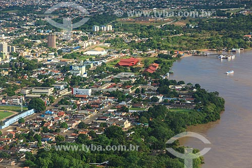  Subject: Aerial photo of Museum of Madeira-Mamoré Railway on the banks of Madeira River / Place: Porto Velho city - Rondonia state (RO) - Brazil / Date: 02/2014 