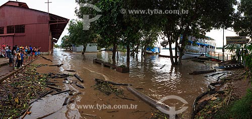  Subject: Flooding near to Museum of Madeira-Mamore Railway due to Madeira River / Place: Porto Velho city - Rondonia state (RO) - Brazil / Date: 02/2014 