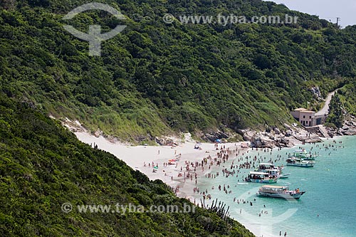  Subject: Boats and bathers - Pontal do Atalaia Beach / Place: Arraial do Cabo city - Rio de Janeiro state (RJ) - Brazil / Date: 01/2014 