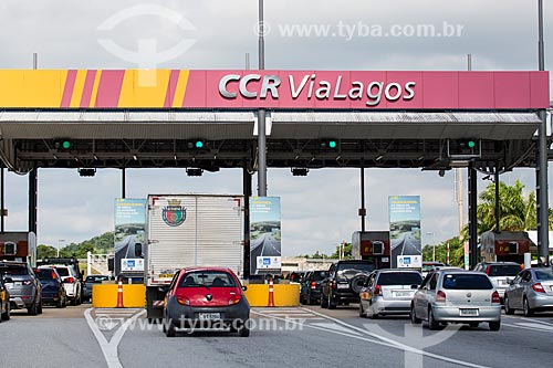 Subject: Toll of RJ-124 Highway (Via Lagos), north direction - near to boundary between Araruama and Rio Bonito cities / Place: Araruama city - Rio de Janeiro state (RJ) - Brazil / Date: 01/2014 