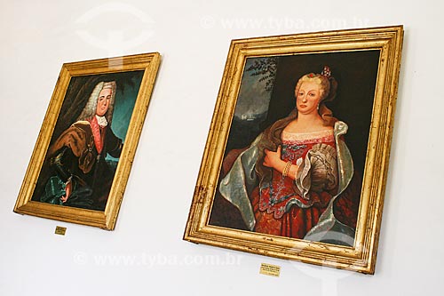  Subject: Frame of Dom João V of Portugal and Queen Maria Ana of Austria Victoria - Old Town Hall and Jail / Place: Mariana city - Minas Gerais state (MG) - Brazil / Date: 12/2007 