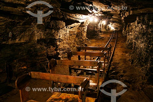  Subject: Inside the Mine Passage connection in the cities Mariana and Ouro Preto / Place: Mariana city - Minas Gerais state (MG) - Brazil / Date: 12/2007 