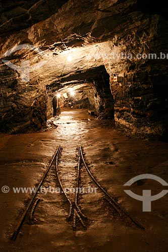  Subject: Inside the Mine Passage connection in the cities Mariana and Ouro Preto / Place: Mariana city - Minas Gerais state (MG) - Brazil / Date: 12/2007 