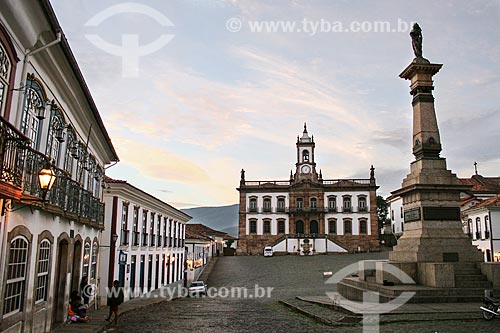  Subject: Monument of Tiradentes and Conspiracy Museum - Old House Chamber and chain of Vila Rica city / Place: Ouro Preto city - Minas Gerais state (MG) - Brazil / Date: 12/2007 