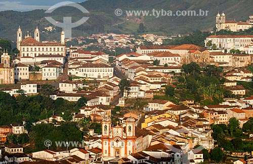  Subject: Aerial view of Ouro Preto city / Place: Ouro Preto city - Minas Gerais state (MG) - Brazil / Date: 12/2007 