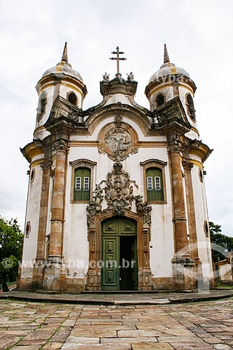  Subject: Facade of Sao Francisco de Assis Church / Place: Ouro Preto city - Minas Gerais state (MG) - Brazil / Date: 12/2007 