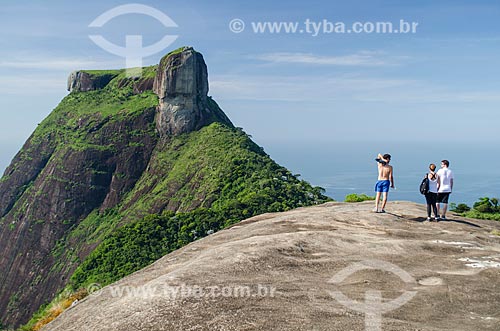  Subject: View of Rock of Gavea from Pedra Bonita (Bonita Stone) / Place: Rio de Janeiro state (RJ) - Brazil / Date: 01/2014 