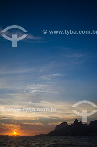  Subject: View of sunset from Arpoador Stone / Place: Ipanema neighborhood - Rio de Janeiro city - Rio de Janeiro state (RJ) - Brazil / Date: 01/2014 