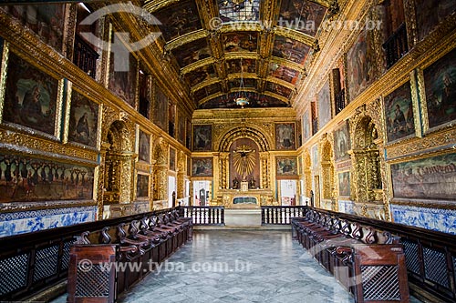  Subject: Inside of Dourada Chapel (Golden Chapel) - 1724 - also knows as Novices Chapel - part of the Third order of Sao Francisco Convent / Place: Santo Antonio neighborhood - Recife city - Pernambuco state (PE) - Brazil / Date: 11/2013 