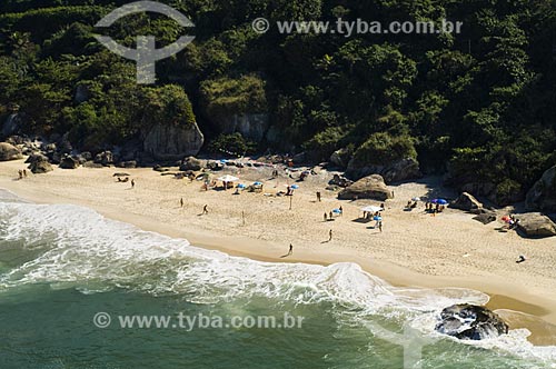  Subject: Aerial view of the beaches Grumari and Abrico / Place: Grumari neighborhood - Rio de Janeiro city - Rio de Janeiro state (RJ) - Brazil / Date: 06/2009 