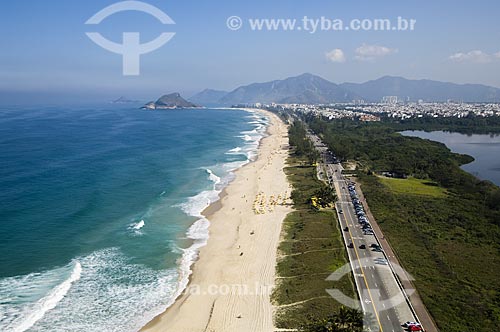  Subject: Aerial view of Reserva Beach / Place: Barra da Tijuca neighborhood - Rio de Janeiro city - Rio de Janeiro state (RJ) - Brazil / Date: 06/2009 