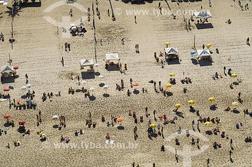  Subject: Aerial view of the Ipanema Beach / Place: Ipanema neighborhood - Rio de Janeiro city - Rio de Janeiro state (RJ) - Brazil / Date: 06/2009 