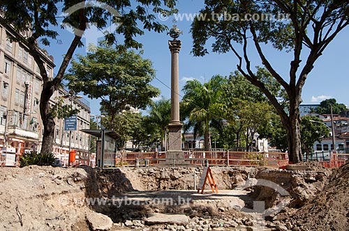  Subject: Obelisk at Valongo Harbour and Empress Harbour - important landing point of slaves in the city, recovered after the excavations Porto Maravilha Project / Place: Saude neighborhood - Rio de Janeiro city - Rio de Janeiro state (RJ) - Brazil / 