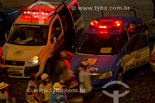  Subject: Policing in Luiz de Camoes Square during the carnival / Place: Gloria neighborhood - Rio de Janeiro city - Rio de Janeiro state (RJ) - Brazil / Date: 03/2014 