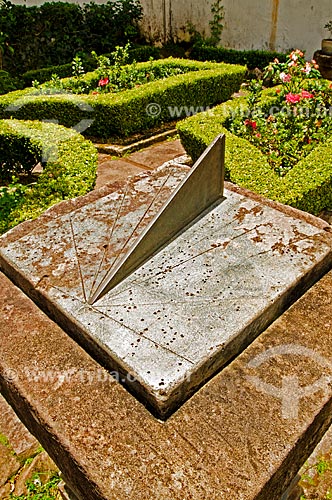  Subject: Sundial in the courtyard of Caraca Seminar / Place: Catas altas city - Minas Gerais state (MG) - Brazil / Date: 01/2014 