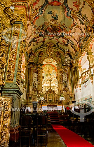  Subject: Altar of Matriz Church of Santo Antonio (XVIII century) - also know as Matriz of Santa Barbara / Place: Santa Barbara city - Minas Gerais state (MG) - Brazil / Date: 01/2014 
