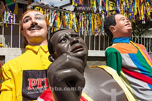 Subject: Giant puppet of Olinda during the street carnival / Place: Guadalupe neighborhood - Olinda city - Pernambuco state (PE) - Brazil / Date: 03/2014 