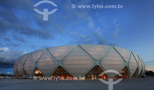  Subject: Facade of Arena Amazonia Vivaldo Lima (2014) / Place: Manaus city - Amazonas state (AM) - Brazil / Date: 03/2014 