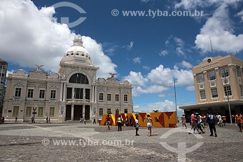  Subject: Rio Branco Palace (Former Bahia government head quarter) - Tome de Sousa Square / Place: Salvador city - Bahia state (BA) - Brazil / Date: 02/2014 