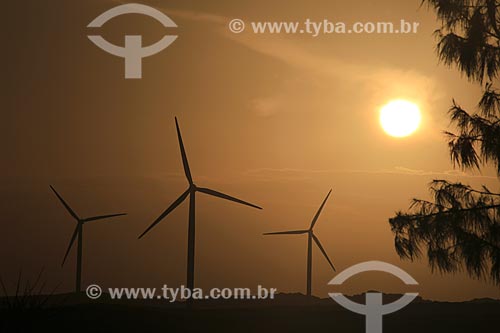  Subject: Generating wind turbines - Canoa Quebrada / Place: Aracati city - Ceara state (CE) - Brazil / Date: 02/2014 