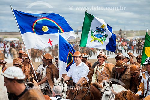  Subject: Eduardo Campos - Governor of Pernambuco - during the Mass of the Cowboy / Place: Serrita city - Pernambuco state (PE) - Brazil / Date: 07/2011 