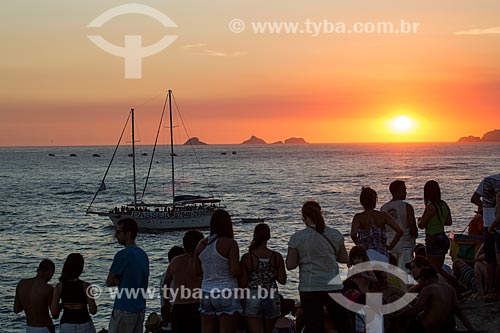  Subject: View of sunset from Arpoador Stone / Place: Ipanema neighborhood - Rio de Janeiro city - Rio de Janeiro state (RJ) - Brazil / Date: 02/2014 