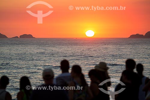  Subject: View of sunset from Arpoador Stone / Place: Ipanema neighborhood - Rio de Janeiro city - Rio de Janeiro state (RJ) - Brazil / Date: 02/2014 