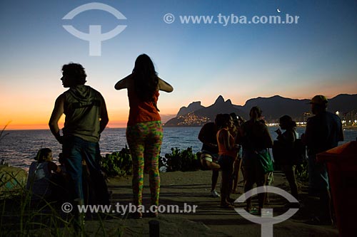  Subject: View of sunset from Arpoador Stone / Place: Ipanema neighborhood - Rio de Janeiro city - Rio de Janeiro state (RJ) - Brazil / Date: 02/2014 