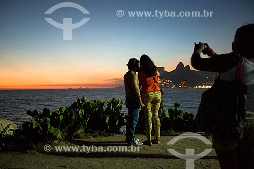  Subject: View of sunset from Arpoador Stone / Place: Ipanema neighborhood - Rio de Janeiro city - Rio de Janeiro state (RJ) - Brazil / Date: 02/2014 