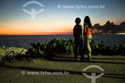  Subject: View of sunset from Arpoador Stone / Place: Ipanema neighborhood - Rio de Janeiro city - Rio de Janeiro state (RJ) - Brazil / Date: 02/2014 